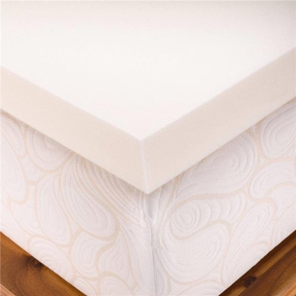 Memory Foam Solutions Memory Foam Solutions UBSPUMT2803 3 in. Thick Twin Size Medium Firm Conventional Polyurethane Foam Mattress Pad Bed Topper UBSPUMT2803